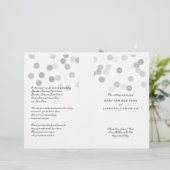 結婚式 プログラムフェイク銀箔グリッター灯 (スタンド正面)