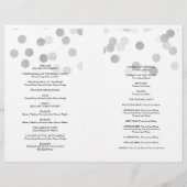 結婚式 プログラムフェイク銀箔グリッター灯 (裏面)