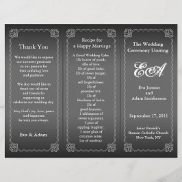 結婚式 プログラムフォルダークラシックシルバーグレイ