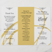 結婚式 プログラムフォルダートゥイルアンバーグレイ (正面)