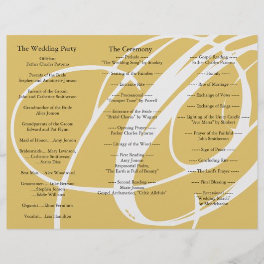 結婚式 プログラムフォルダートゥイルアンバーグレイ (裏面)