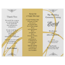 結婚式 プログラムフォルダートゥイルアンバーグレイ