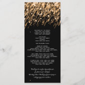 結婚式 プログラムフォールスター金ゴールド プログラム (裏面)