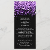 結婚式 プログラムフォールリングスターズパープル プログラム (裏面)