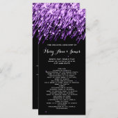 結婚式 プログラムフォールリングスターズパープル プログラム (正面/裏面)