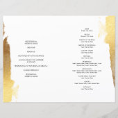 結婚式 プログラムブラシ付きレタリングラックスギルド金ゴールド (裏面)