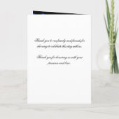 結婚式 プログラムブルーハリウッドグラム プログラム (裏面)