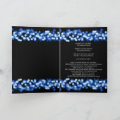 結婚式 プログラムブルーハリウッドグラム プログラム (内部)