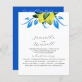 結婚式 プログラムボタニカルレモ葉ン (正面/裏面)