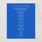 結婚式 プログラムボタニカルレモ葉ン (裏面)