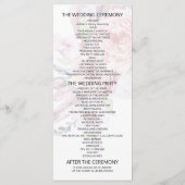 結婚式 プログラムボホフローラ羽毛ブルゴーニュレッド プログラム (裏面)