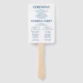 結婚式 プログラムミニマル式の接待 ハンドファン (裏面)