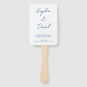 結婚式 プログラムミニマル式の接待 ハンドファン (正面)