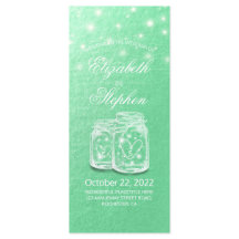 結婚式 プログラムメーソンジャースストリングライトグリーン金ゴールド