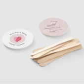 結婚式 プログラムモダンにかわいい指紋ハート ハンドファン (組立なし)