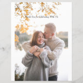 結婚式 プログラムモダンシート (裏面)