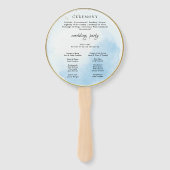 結婚式 プログラムモダンハンドファン ハンドファン (裏面)