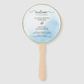 結婚式 プログラムモダンハンドファン ハンドファン (正面)