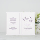 結婚式 プログラムモダンバウンス書道梅 (スタンド正面)