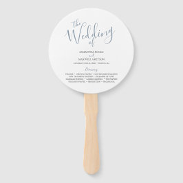 結婚式 プログラムユニークミニマリストスクリプト ハンドファン