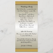 結婚式 プログラムラックカード プログラム (裏面)