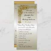 結婚式 プログラムラックカード プログラム (正面/裏面)