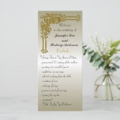 結婚式 プログラムラックカード プログラム (スタンド正面)