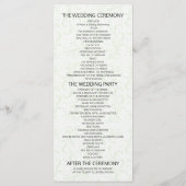 結婚式 プログラムヴィンテージ金箔パイナップルカップル プログラム (裏面)