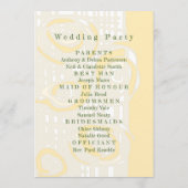 結婚式 プログラム培養モザイクフローラバターミルク1 プログラム (裏面)