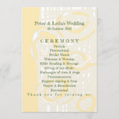 結婚式 プログラム培養モザイクフローラバターミルク1 プログラム (正面)