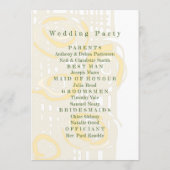 結婚式 プログラム培養モザイクフローラバターミルク2 プログラム (裏面)