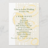 結婚式 プログラム培養モザイクフローラバターミルク2 プログラム (正面)