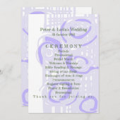 結婚式 プログラム培養モザイクフローララベンダー2 プログラム (正面/裏面)