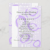 結婚式 プログラム培養モザイクフローラ薄紫2 プログラム (正面/裏面)