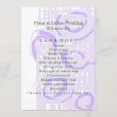 結婚式 プログラム培養モザイクフローラ薄紫2 プログラム (正面)