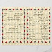 結婚式 プログラム式，不思議の国のアリス (裏面)