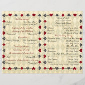 結婚式 プログラム式，不思議の国のアリス (裏面)