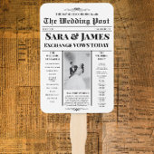 結婚式 プログラム新聞とタイムラ結婚イン ハンドファン