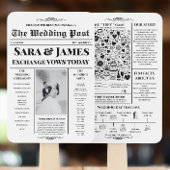 結婚式 プログラム新聞とタイムラ結婚イン ハンドファン