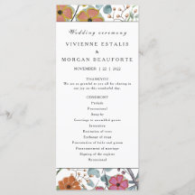 結婚式 プログラム春フローラ縁どのピンクの花