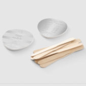 結婚式 プログラム発光銀ストライプ線モノグラム ハンドファン (組立なし)