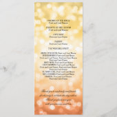 結婚式 プログラム秋/秋グリッターライト プログラム (裏面)