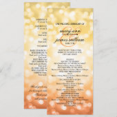 結婚式 プログラム秋/秋グリッターライト プログラム (正面/裏面)