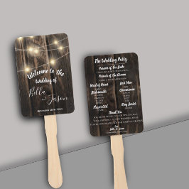 結婚式 プログラム素朴ウッドストリングラ結婚イト ハンドファン