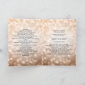 結婚式 プログラム銅グリッター灯 プログラム (内部)