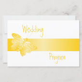 結婚式 プログラム黄蝶 (正面)