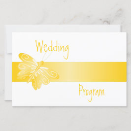 結婚式 プログラム黄蝶