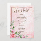 結婚式 プログラム (正面/裏面)