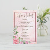 結婚式 プログラム (スタンド正面)