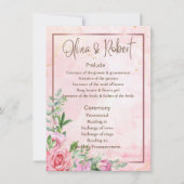 結婚式 プログラム (正面)